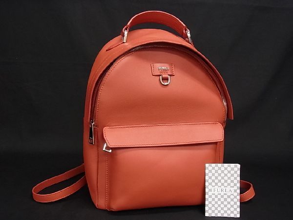 1円 □美品□ FURLA フルラ レザー リュックサック バックパック