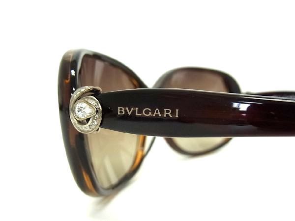 1円 ■美品■ BVLGARI ブルガリ 5183/13 59□15 135 メガネ サングラス めがね 眼鏡 アイウェア レディース メンズ ブラウン系 a7108yN_画像6