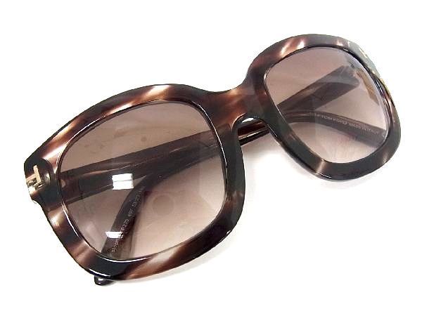 1円 ■美品■ TOM FORD トムフォード サングラス メガネ 眼鏡 メンズ レディース ブラウン系 BA0480Ik_画像3