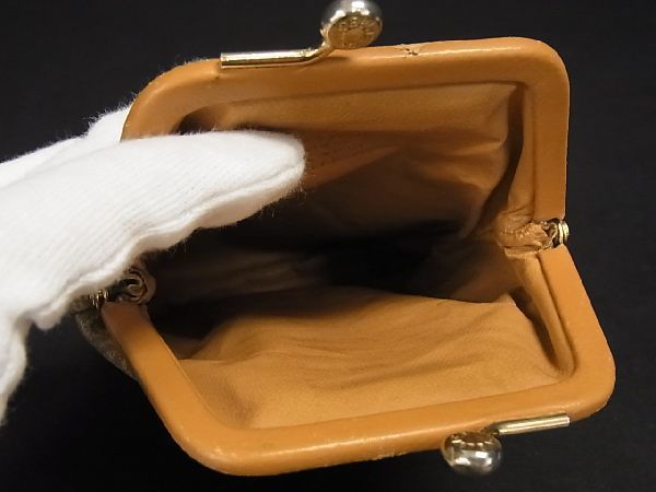 1円 □美品□ CELINE セリーヌ マカダム柄 PVC×レザー がま口 1円 □美品□ CELINE セリーヌ マカダム柄 PVC×レザー がま口