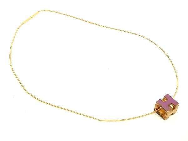 1円 HERMES エルメス カージュドアッシュ Hキューブ ネックレス 定番から最新購入 エルメス HERMES ペンダント カージュ・ド・アッシュ ネックレス