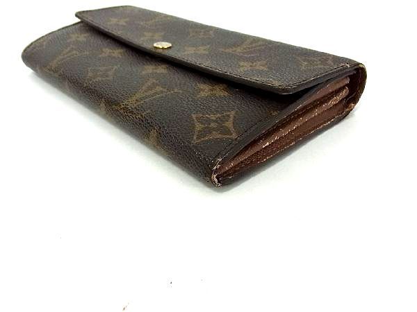 1円 LOUIS VUITTON ルイヴィトン M61734 モノグラム ポルトフォイユ サラ 二つ折り 長財布 ウォレット レディース ブラウン系 AA8471UN_画像3