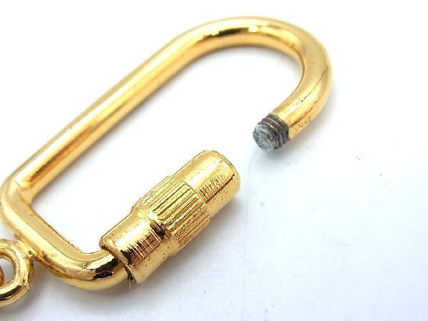 1円 □美品□ CELINE セリーヌ 馬車モチーフ キーリング キーホルダー