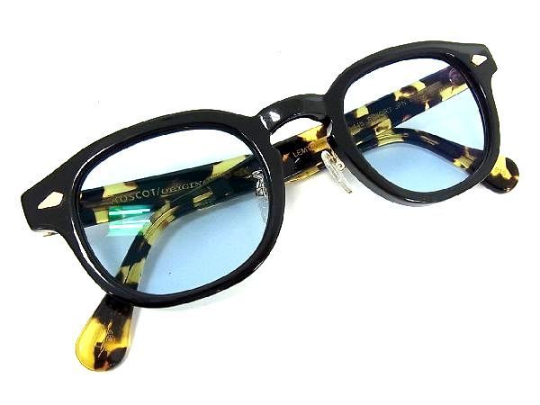 1円 ■極美品■ MOSCOT モスコット レムトッシュ 46□24-145 度入り べっ甲調 サングラス メガネ 眼鏡 アイウェア ブラック系 a9231h1_画像3