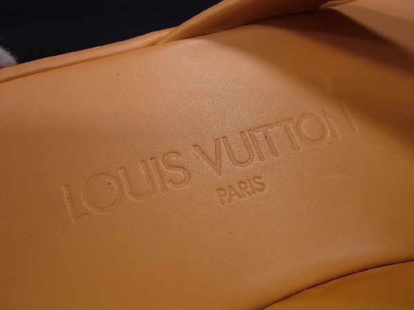 1円 ■極美品■ LOUIS VUITTON ルイヴィトン レザー トングサンダル サイズ36 (約23cm) シューズ 靴 レディース オレンジ系 AA1794sM