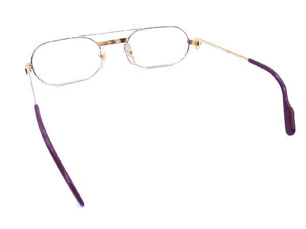 1円 Cartier カルティエ 130 53□20 サングラス メガネ 眼鏡 アイウェア レディース メンズ ゴールド系×ボルドー系 BA4781Vア_画像2