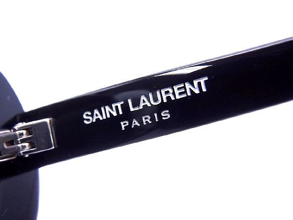 1円 ■美品■ SAINT LAURENT サンローラン SL 98CALIFORNIA/F 002 54□19-145 サングラス メガネ アイウェア ブラック系 BA2725uM_画像6