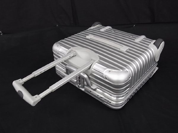 1円 RIMOWA リモワ クラシックフライト アルミニウム 2輪 スーツケース キャリーバッグ ビジネス メンズ レディース シルバー系 AA6698fオ_画像5