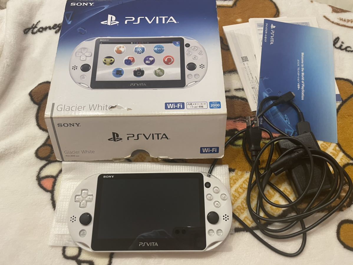 1円～美品 完品 PS Vita PCH-2000 Wi-Fiモデル 人気色 グレイシャー