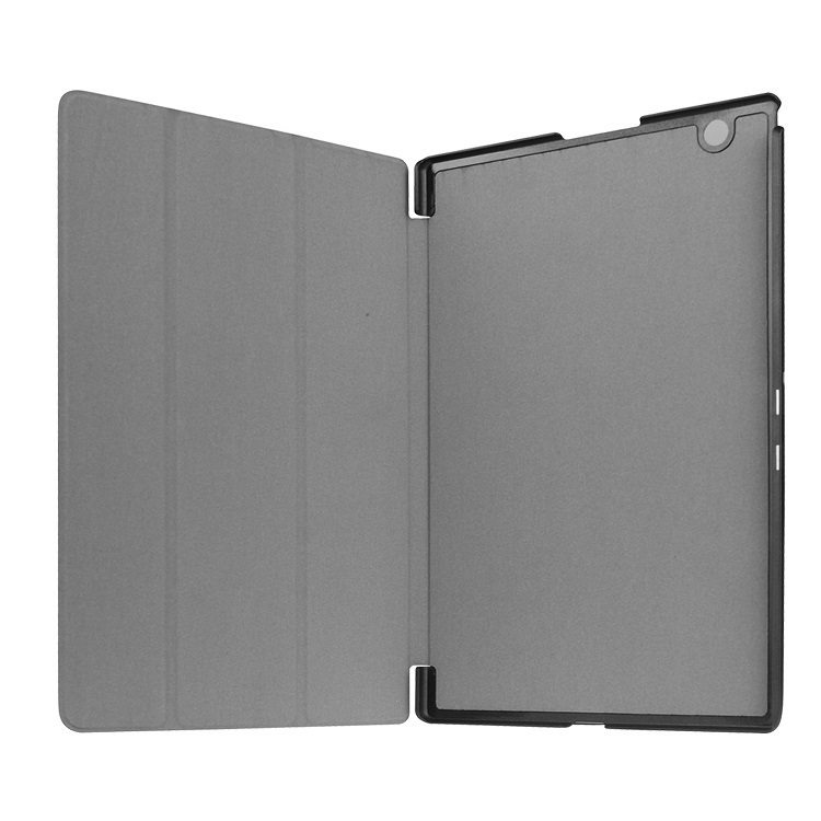 Sony Xperia Z4 Tablet 専用ケース　三つ折　カバー　薄型　軽量型　スタンド機能　高品質PUレザーケース ネイビーブルー_画像7