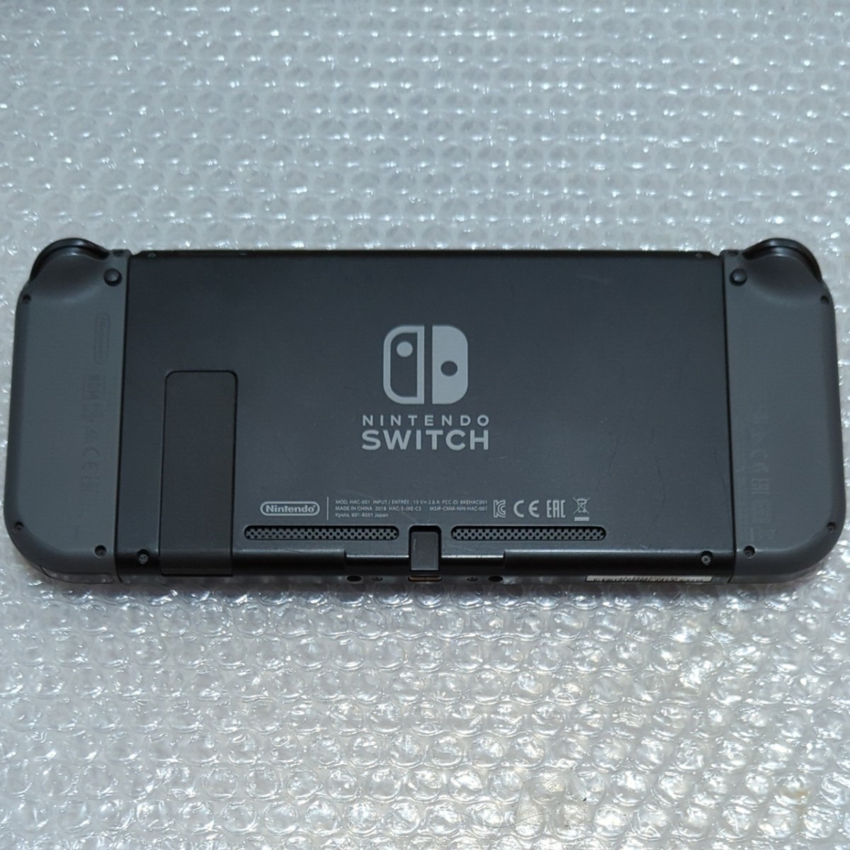 【動作品18年製】任天堂　NintendoSwitch Joy-Con (L) (R)グレー　ニンテンドースイッチ本体　付属品付き