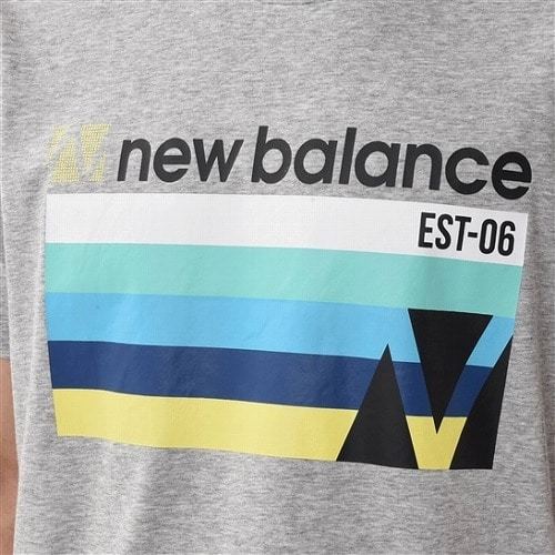 新品　newbalance/ニューバランス　Tenacity ヘザーテックグラフィックTシャツ トレーニング ランニング AMT11071(グレー)L_画像3