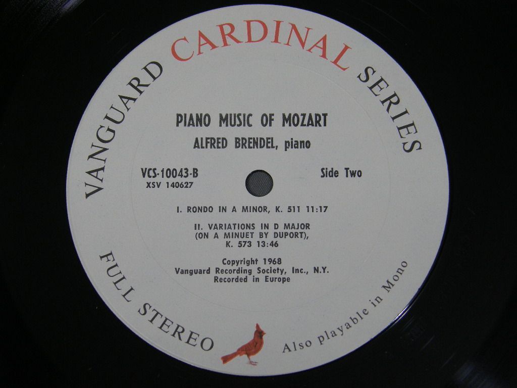 ●米LP BRENDEL/PIANO MUSIC OF MOZART オリジ●_画像5