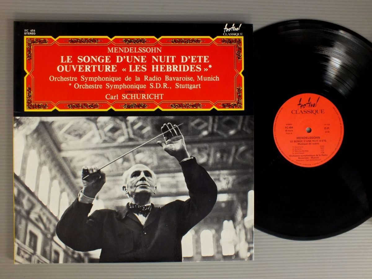 ●仏LP SCHURICHT/MENDELSSOHN-LE SONGE D`UNE NUIT●_画像1