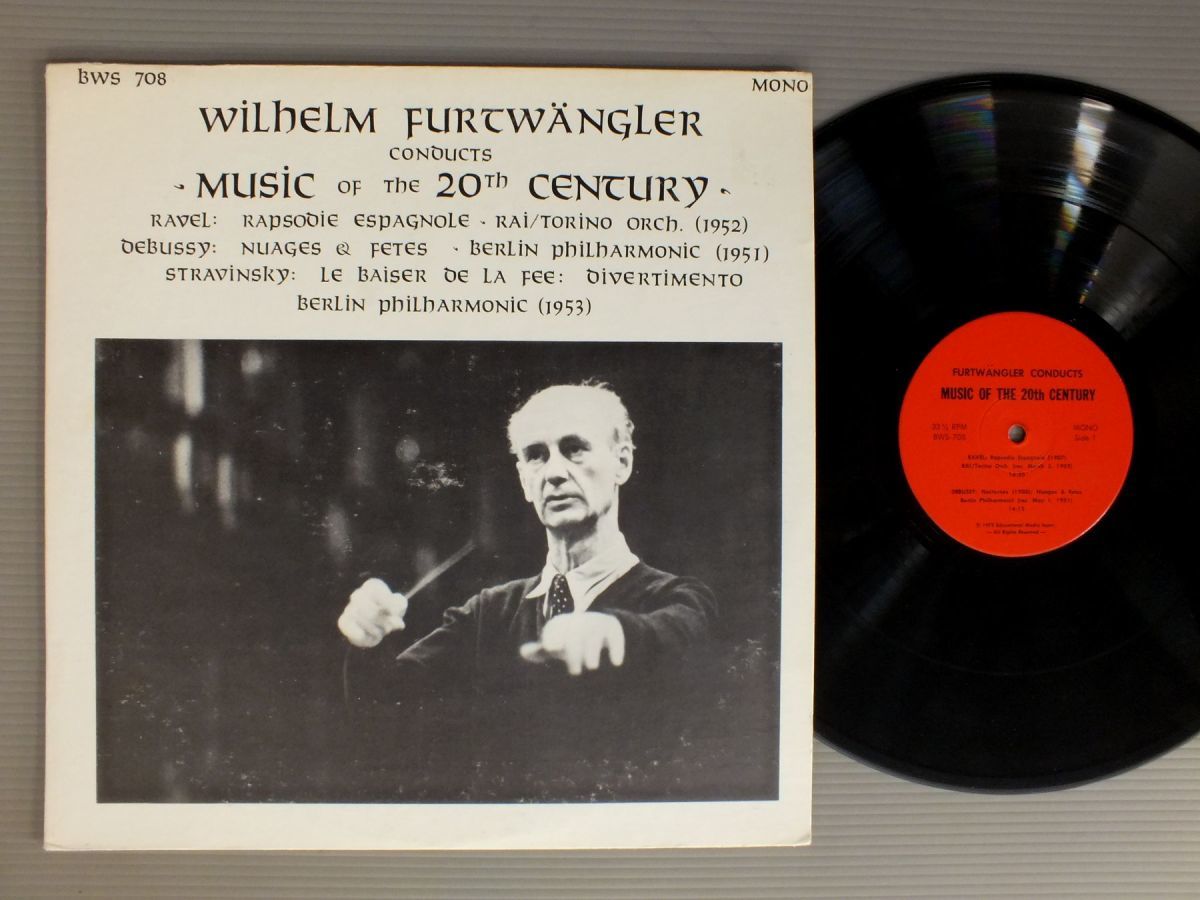 ●米LP FURTWANGLER/CONDUCTS MUSIC OF THE 20TH CENTURY●_画像1
