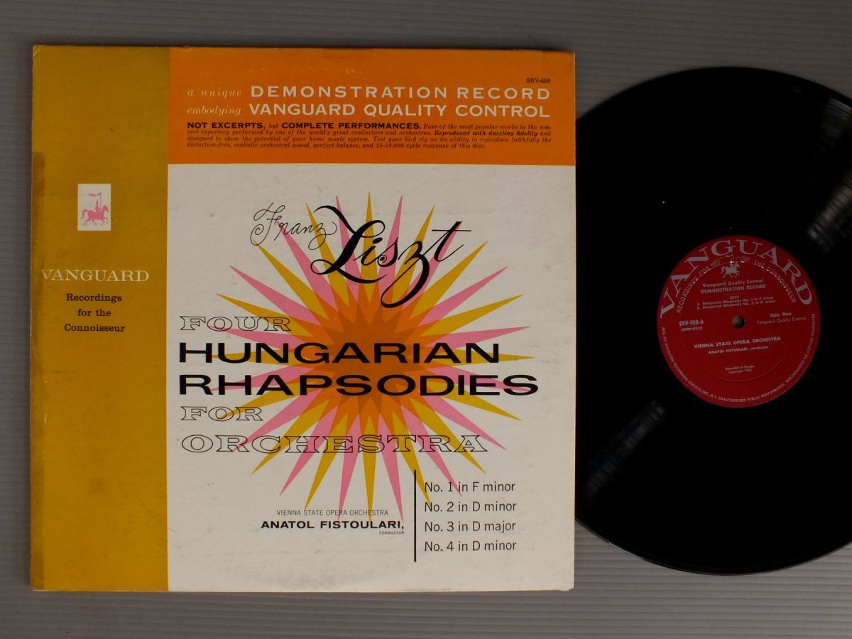 ●米LP FISTOULARI/LISZT-HANGARIAN RHAPSODIES●_画像1