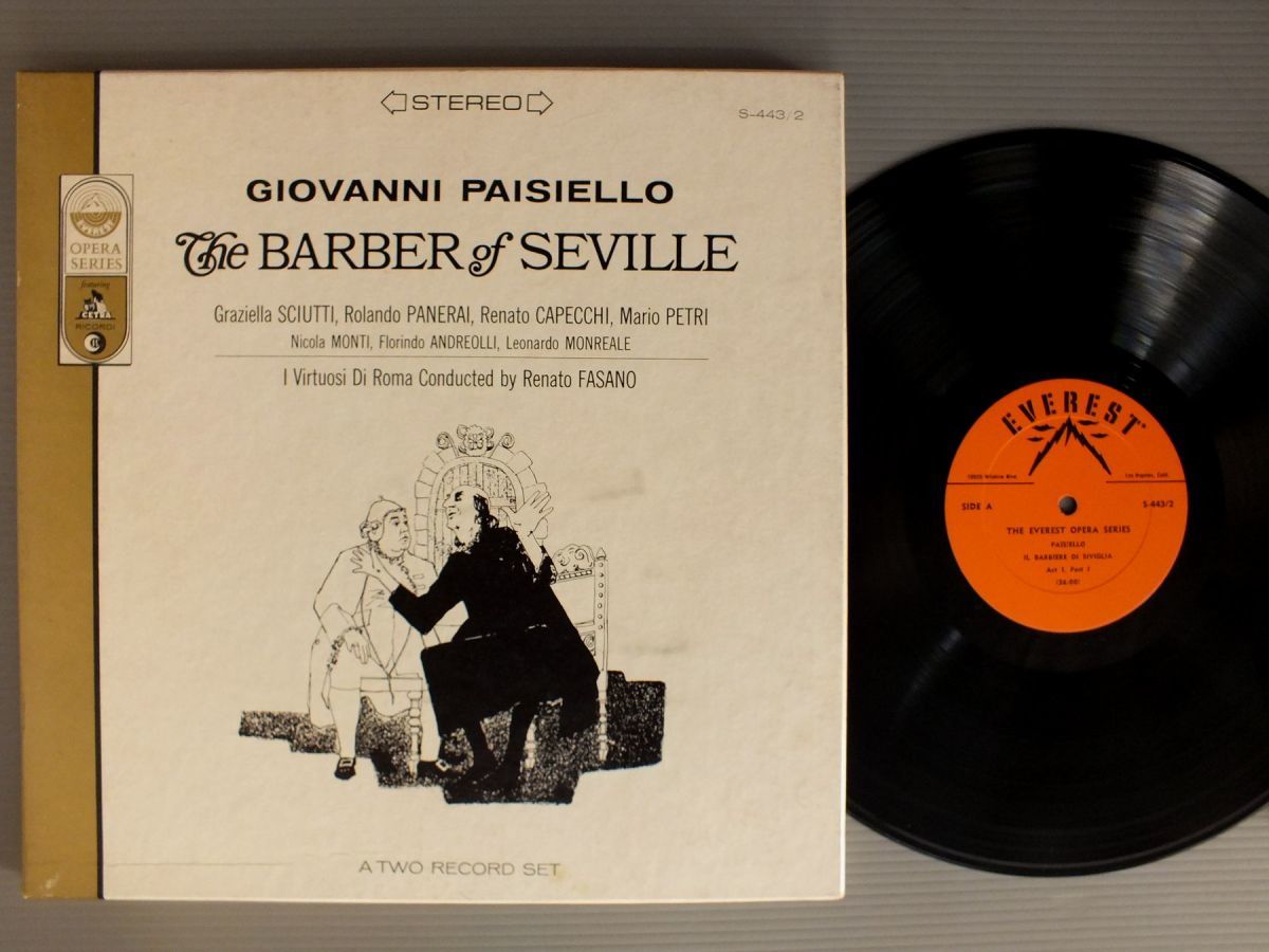 ●米LP GRAZIELLA SCIUTTI-ROLANDO PANERAI/PAISIELLO-BARBER OF SEVILLE●_画像1