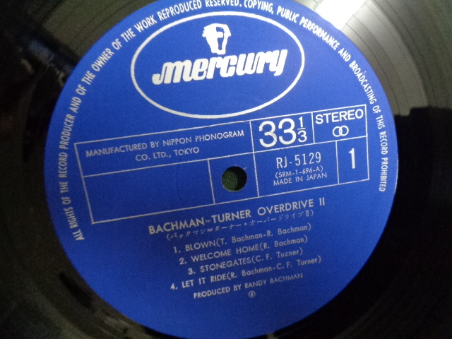 バックマン＝ターナー・オーバードライブBACHMAN-TURNER OVERDRIVE/Ⅱ●LP_画像5