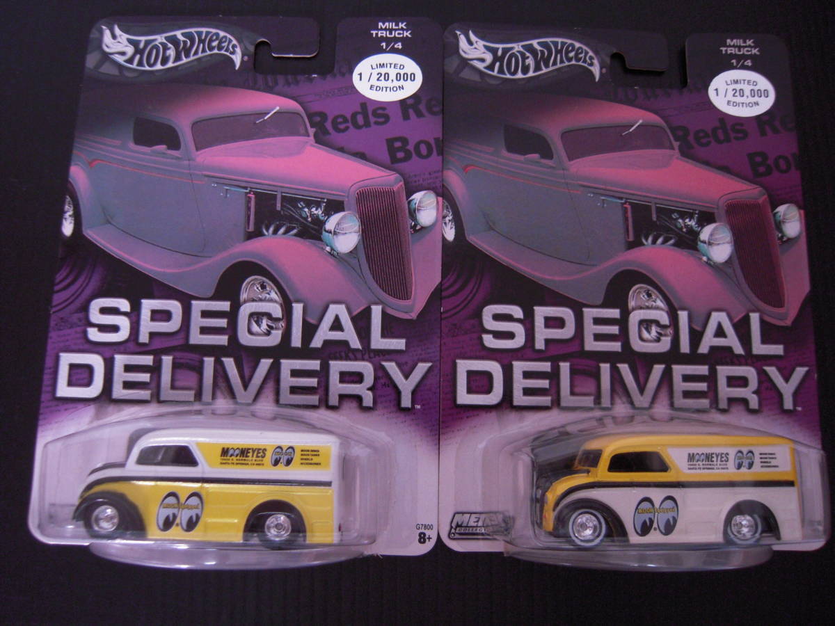 ☆ホットウィール/Hot Wheels 2点セット ムーンアイズ MILK TRUCK www