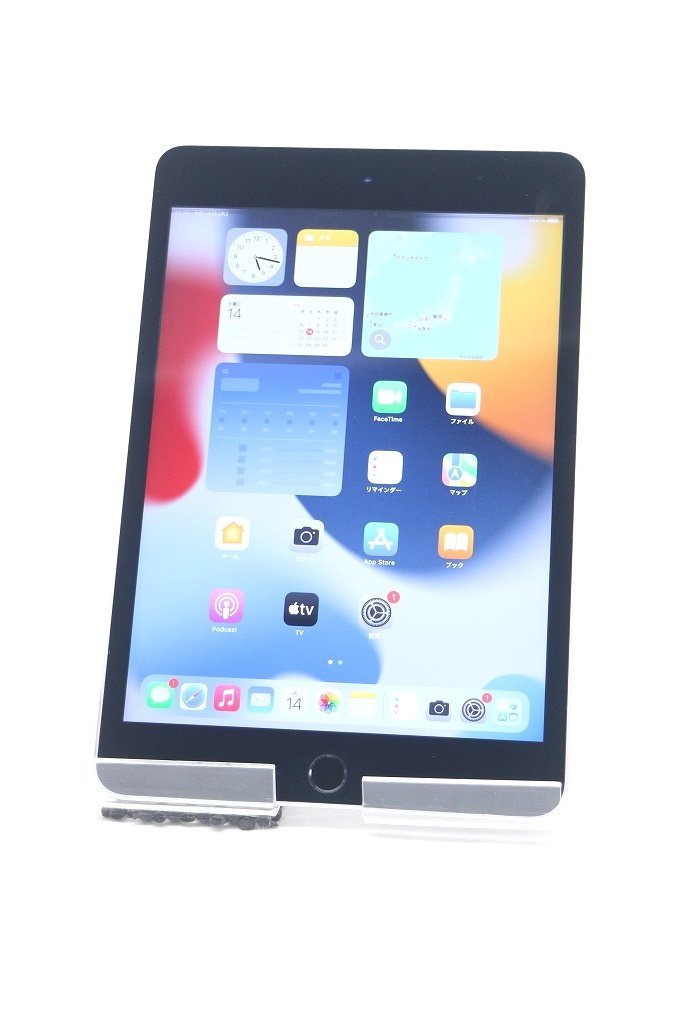 [ジャンク]iPad mini 4 64GB MK9G2J/A スペースグレイ [液晶上部ライン抜け]_画像1