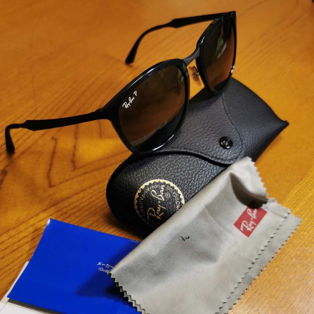 1 иен старт [ хорошая вещь ]Ray-Ban RayBan солнцезащитные очки RB4299-601/9A POLARIZED premium производство конец модель оттенок черного линзы 