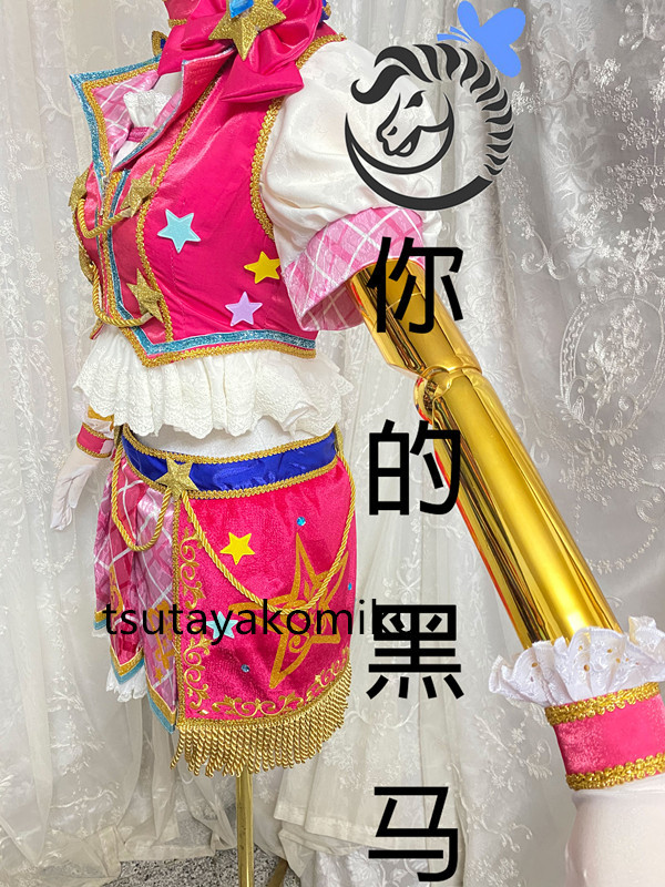 高品質 新作 アイカツスターズ! 虹野ゆめ コスプレ衣装 風 靴と道具とウィッグ 別売り_画像3