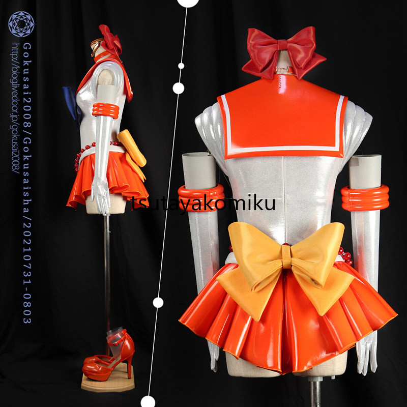  high quality new work Pretty Soldier Sailor Moon Crystal/ sailor venus love . beautiful .. costume play clothes manner shoes . tool . wig optional 