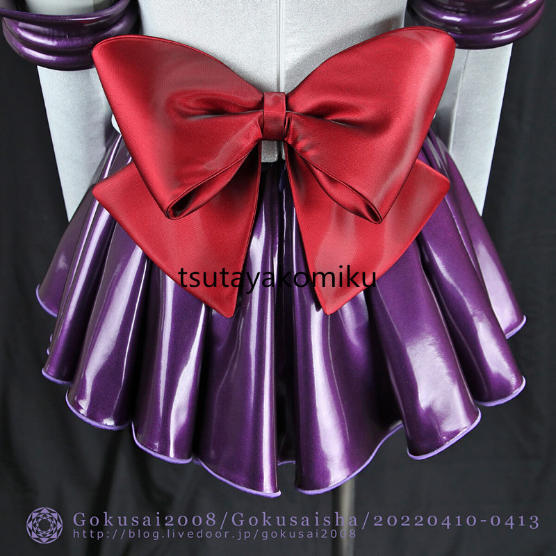  high quality new work Pretty Soldier Sailor Moon crystal sailor Saturn & siren s gray b costume play clothes manner shoes . tool . wig optional 