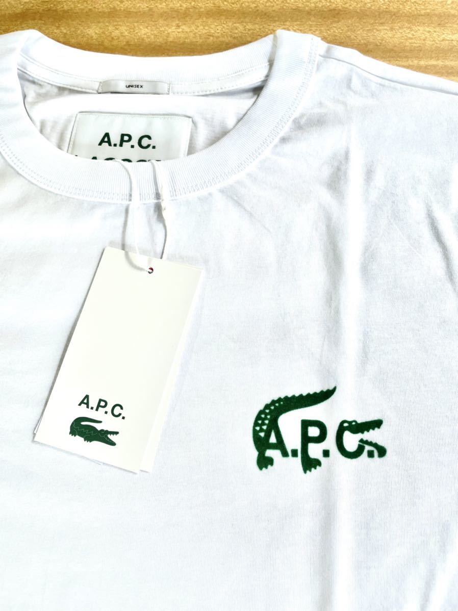 今期A.P.C×ラコステ コラボ スモールロゴTシャツ各サイズ有 apc コピー APC × Lacoste スモールロゴ Tシャツ Tシャツ/カットソー(半袖/袖なし)