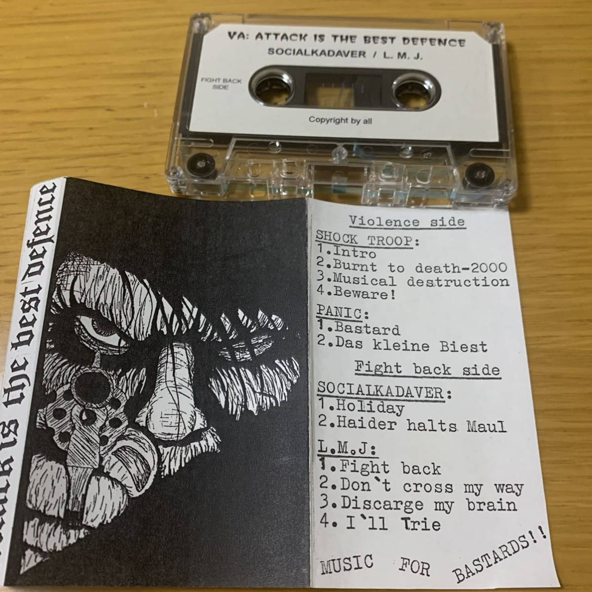 【TAPE】attack is the best defence punk hardcore noisecore crust gism gauze zouo execute lipcream disclose discharge framtid_画像4