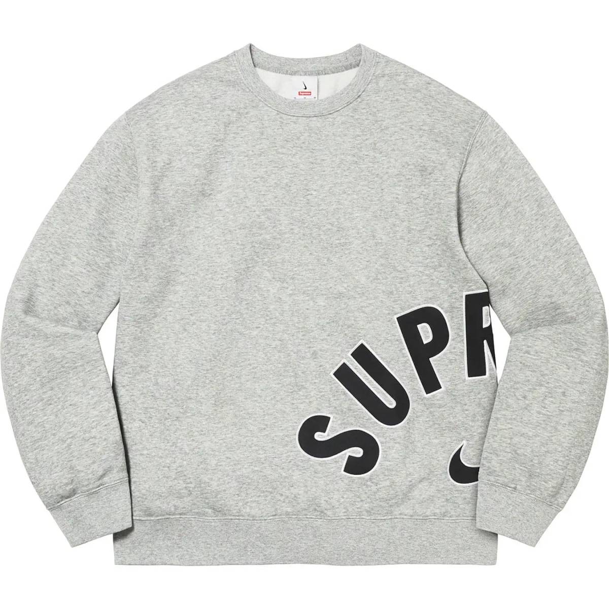 Lサイズ 22SS Supreme Nike Arc Crewneck Heather Grey ヘザーグレー