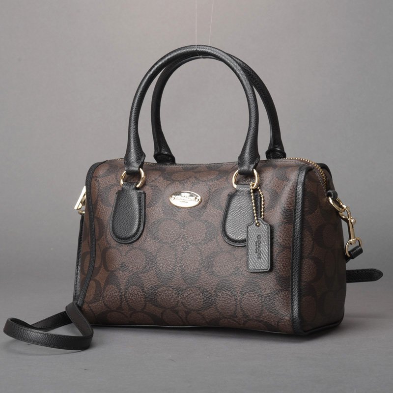 美品 COACH コーチ シグネチャー 2WAY ハンドバッグ ショルダーバッグ