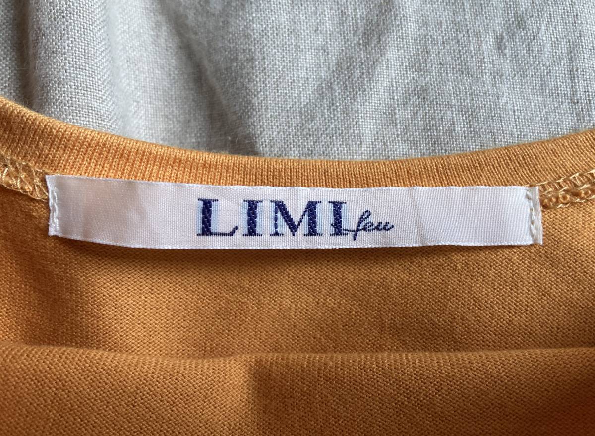 LIMI feu Limi feu oversize scribbling print cut and sewn T-shirt orange S lady's *6
