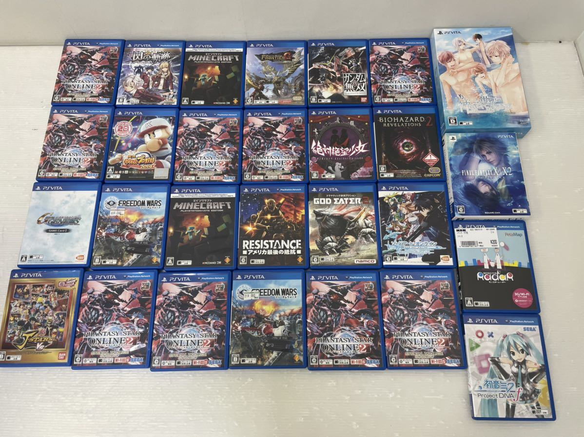 A【１円スタート】PS VITA ゲームソフト 計28本 約1kg PlayStation まとめ ジャンク 未確認/FF X X-2/レジスタンス/ダンガンロンパ/他_画像2