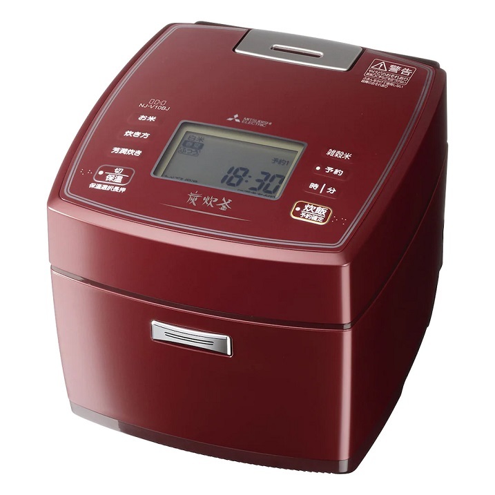 PayPayフリマ|送料無料 新品保証付 三菱電機 IHジャー炊飯器 1 8L(1升 直販一掃 炊飯器 1升炊き 備長炭 炭炊釜 三菱電機 赤 IHジャー炊飯器 炊飯器