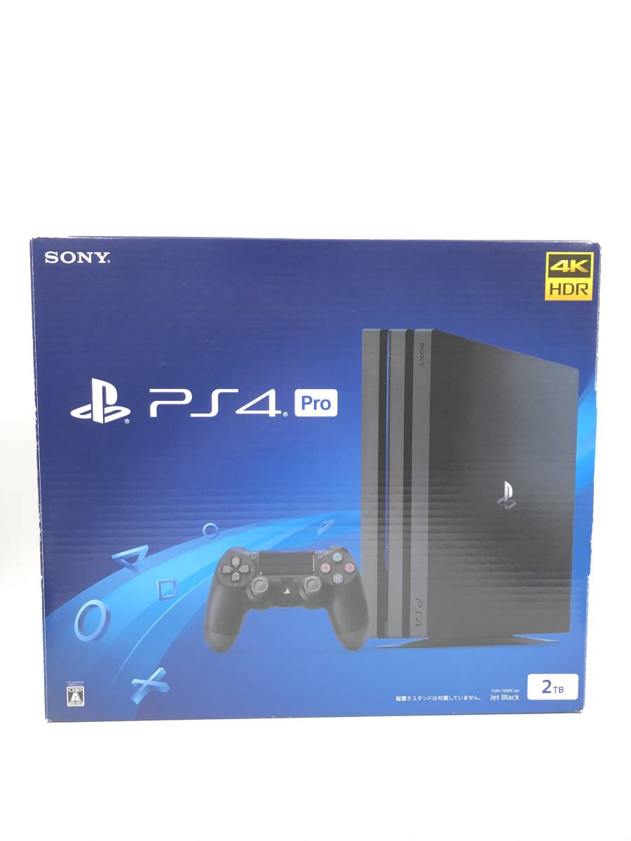 新品同様 完品】 PlayStation4 PRO ジェットブラック 2TB (CUH-7200C B01) 動作保証あり 