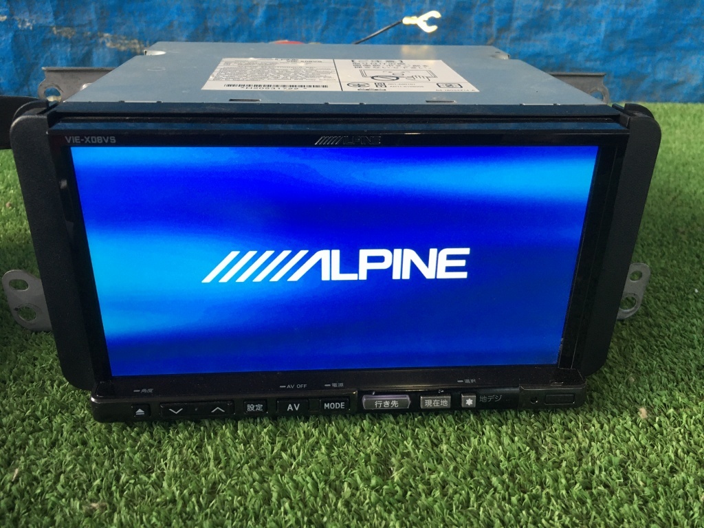 ALPINE アルパイン VIE-X08S HDDナビ フルセグ/CD/DVD/Bluetooth 地図