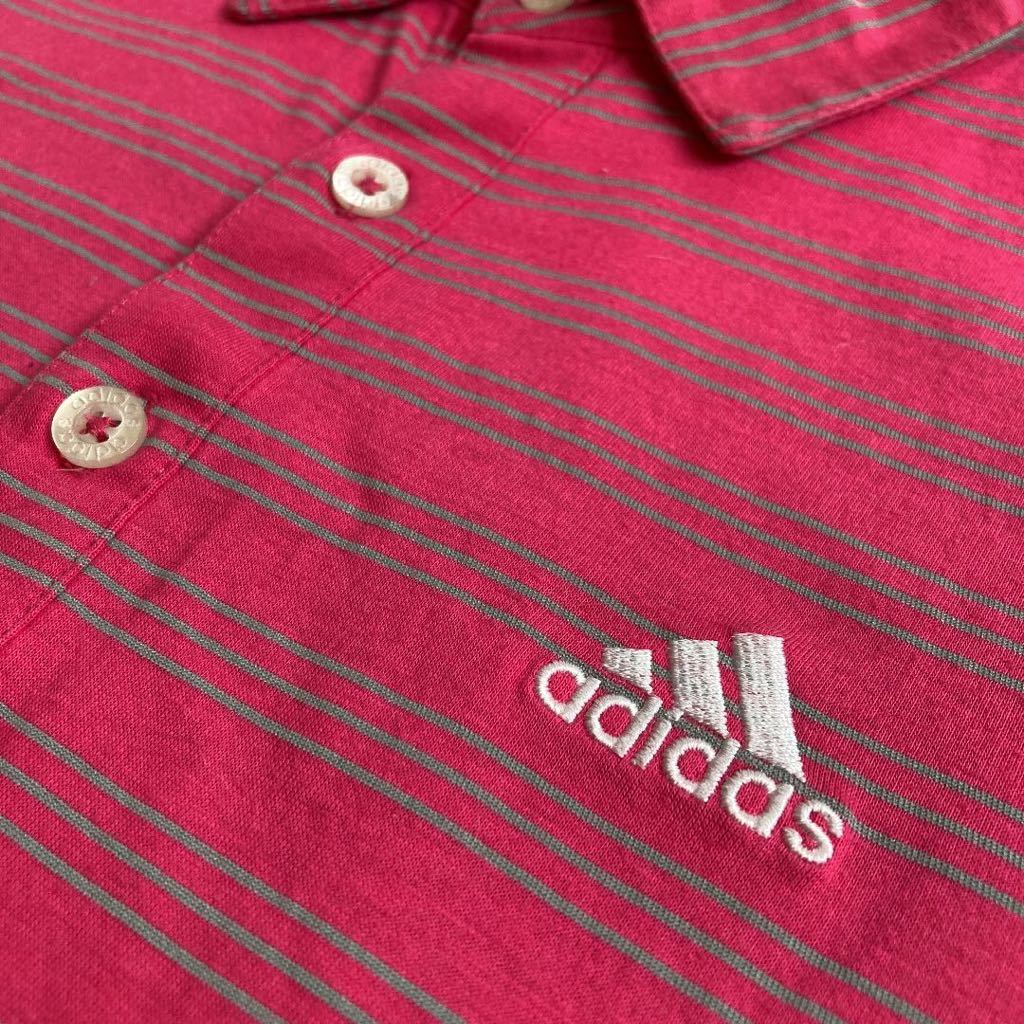 adidas アディダス ポロシャツ　半袖シャツ golf 半袖　テーラーメイド　ゴルフ　ゴルフシャツ　Mサイズ メンズ ピンク　GOLF _画像2