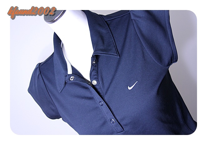 NIKE Nike shirt navy blue series color M size NikeFit