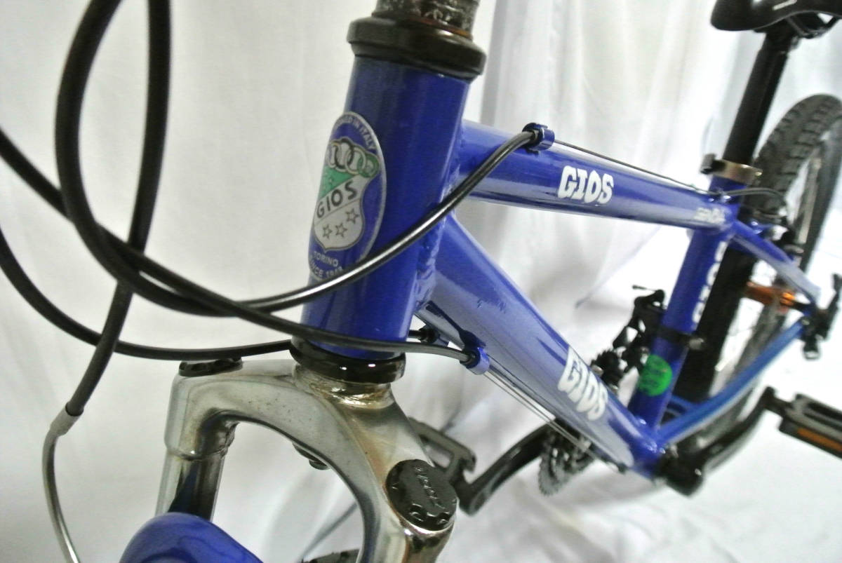 6-042 ☆ 【GIOS】 ※ GENOVA 軽快MTB 18速 22インチ 青色 自転車 - asda.com.mx