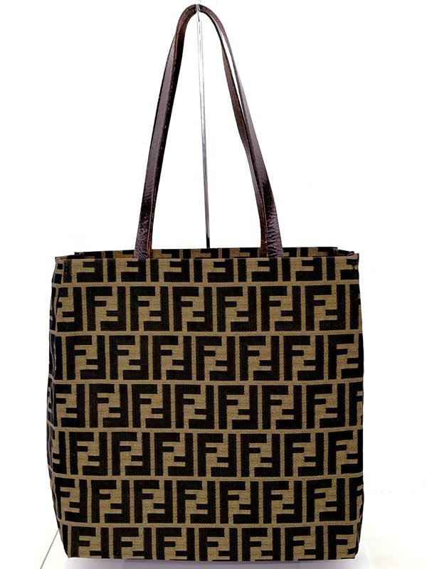 FENDI フェンディ ズッカ柄 ナイロン トートバッグ ヴィンテージ