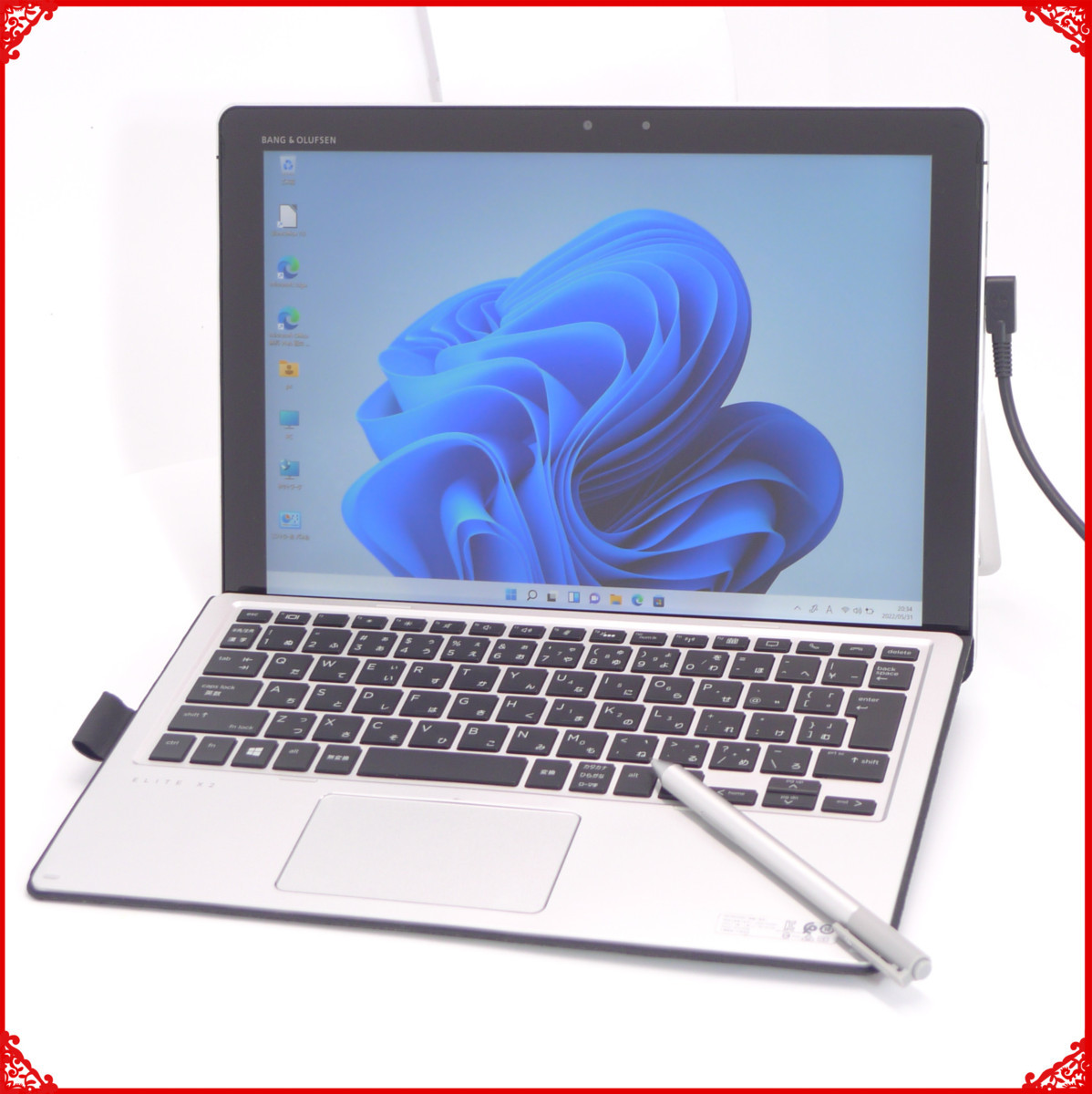 1円~ 保証付 美品 Windows11搭載 タブレット HP Elite x2 1012 G2 第7