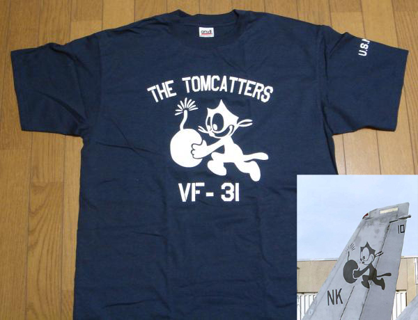 ★=米海軍The Tomcatters Tシャツ VF-31=★= 　　　_画像1