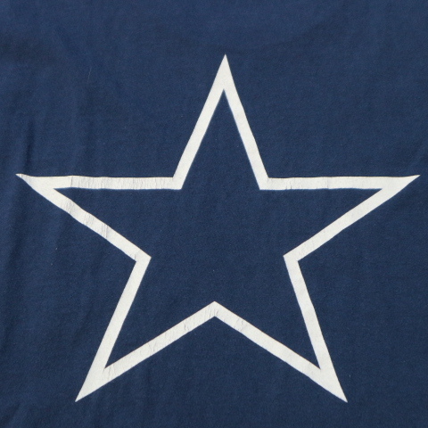 90s NIKE DALLAS COWBOYS Tシャツ L ネイビー ナイキ センター スウォッシュ ロゴ NFL ダラス カウボーイズ チーム ヴィンテージ_画像6