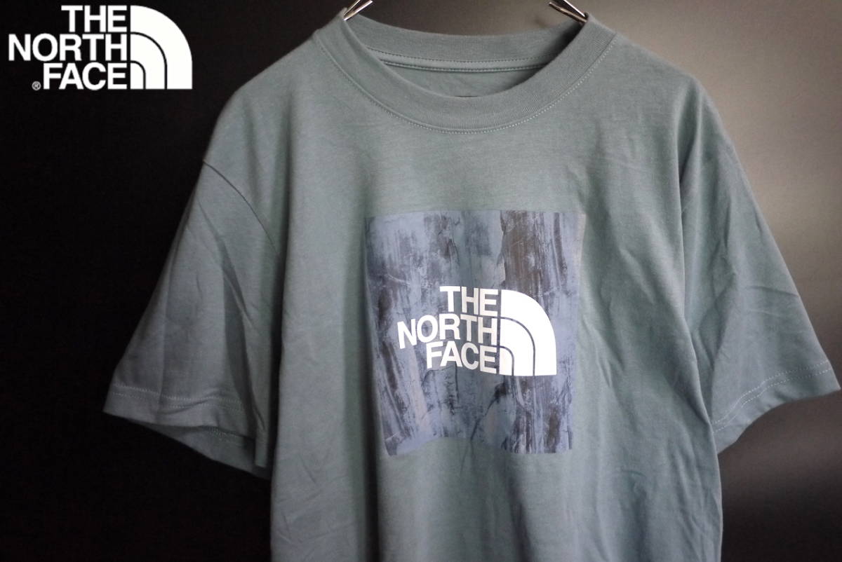 新品 THE NORTH FACE ノースフェイス【XLサイズ】海外限定 スクエアロゴ S/S BOXED IN TEE Tシャツ 半袖 /GOBLIN BLUE_画像1