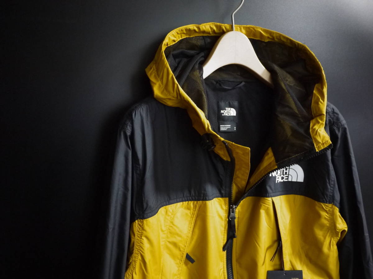 新品 THE NORTH FACE ノースフェイス【XLサイズ】防風WINDWALL HYDRENALINE WIND JACKET マウンテンパーカー /ブラック イエロー_画像4