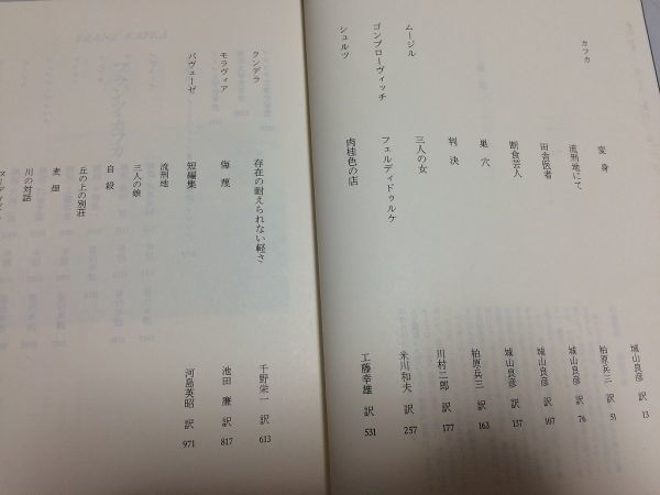 ●P116●集英社ギャラリー世界の文学●12●カフカ変身ムージル三人の女シュルツ肉桂色の店クンデラ存在の耐えられない軽さモラヴィア_画像3