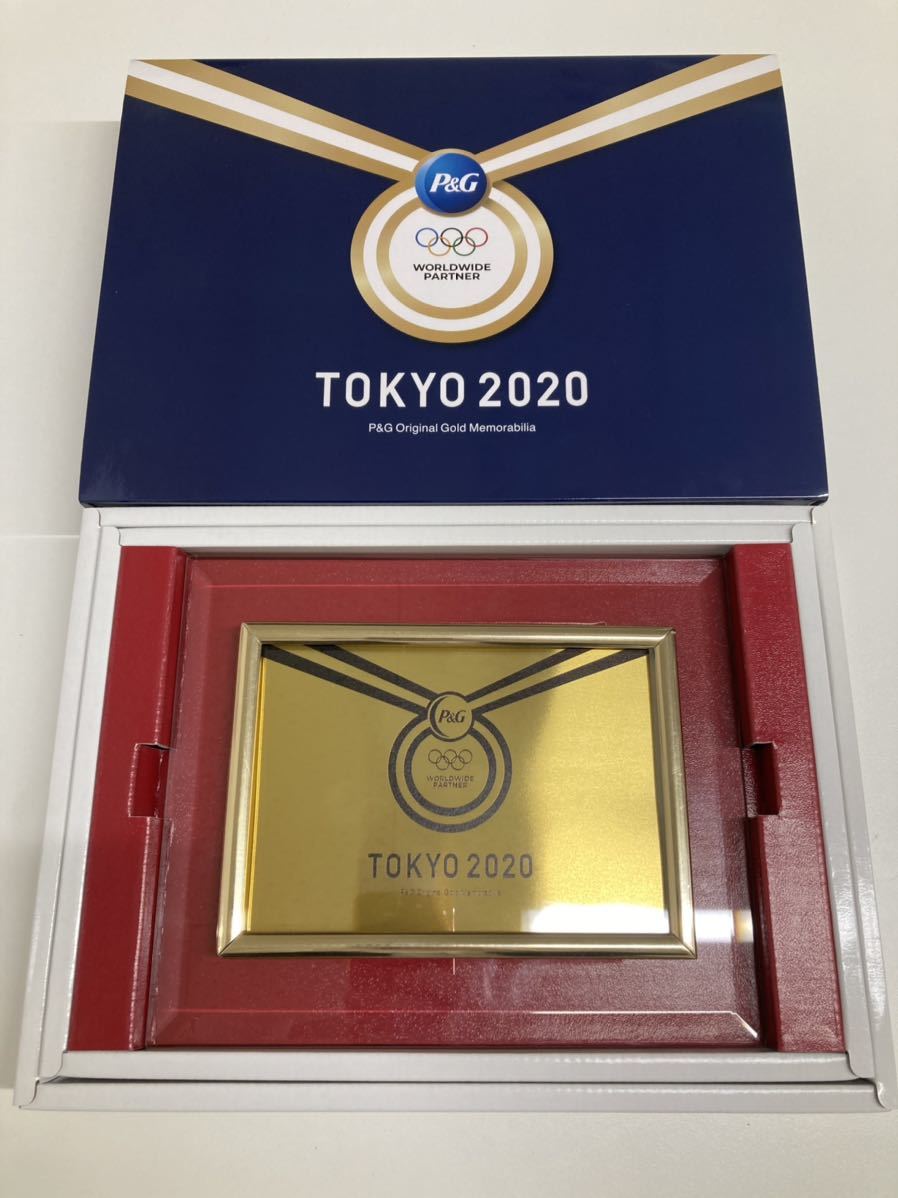 TOKYO 東京2020 オリンピック 開催記念 P&Gオリジナル純金プレート