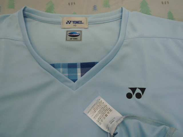 [ new goods ]YONEX Yonex * official game shirt 20396* aqua blue slim type XO