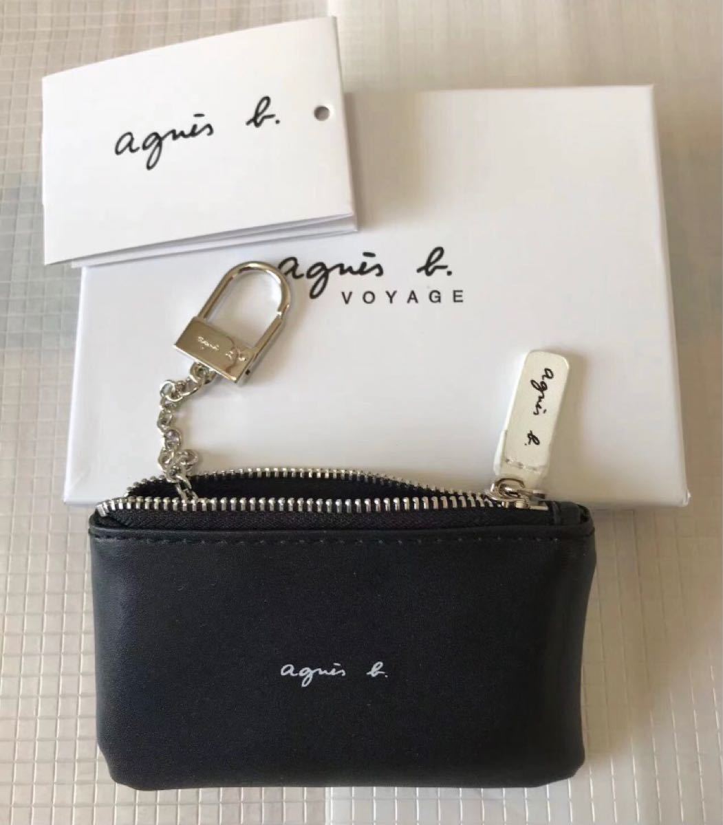 新品 未使用 アニエスベー agnes b. コインケース キーケース 小物入れ メンズ レディース ブラック